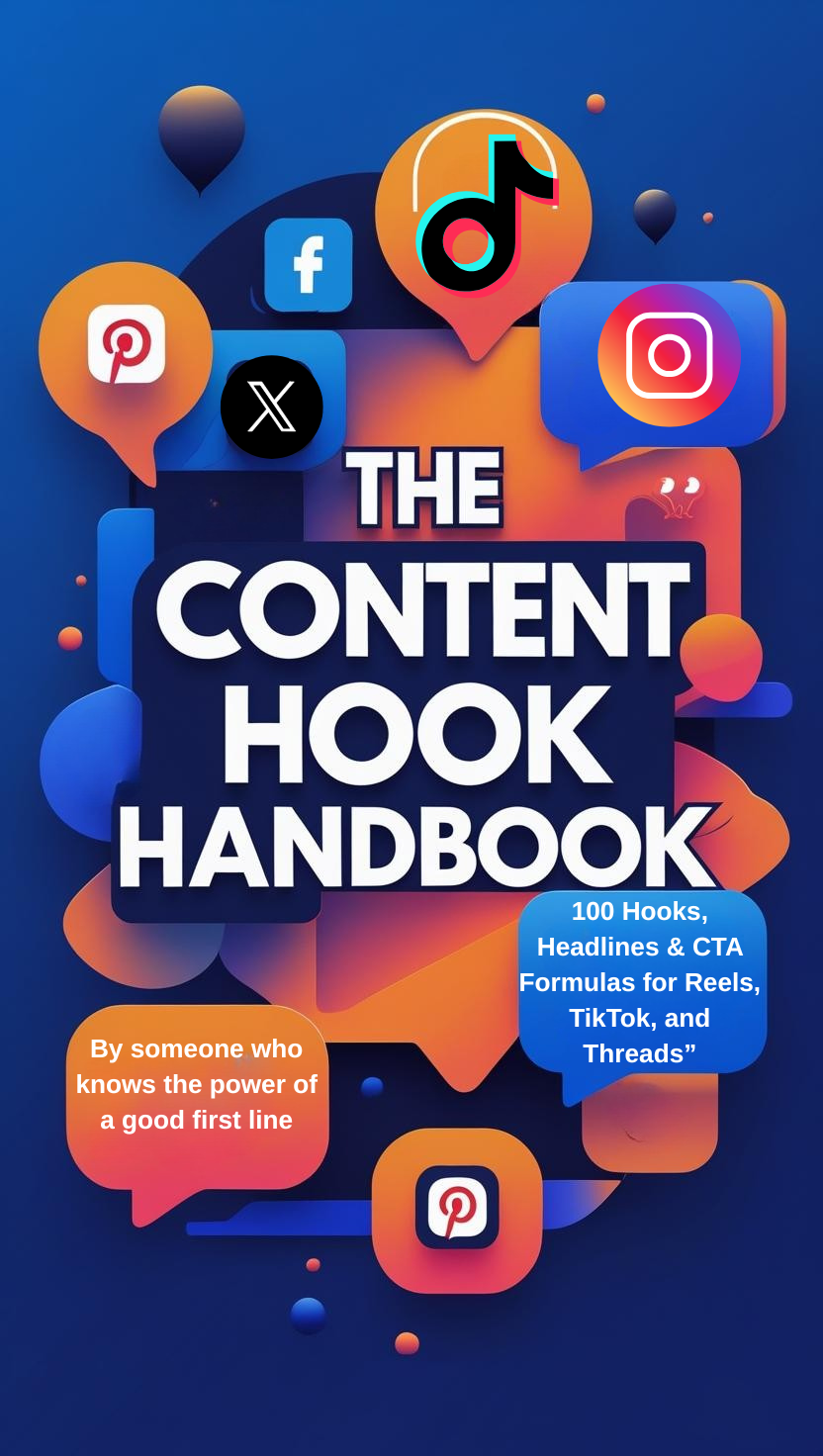 The Content Hook Handbook: 100 Hooks, Headlines & CTA Formulas for Reels, TikTok, and Threads